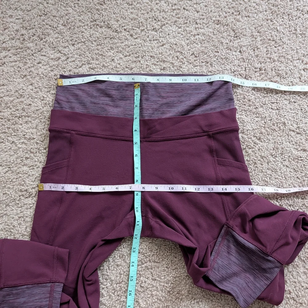 Lululemon En Route Plum Wee Are From Space September Plum Leggings Size 8/10